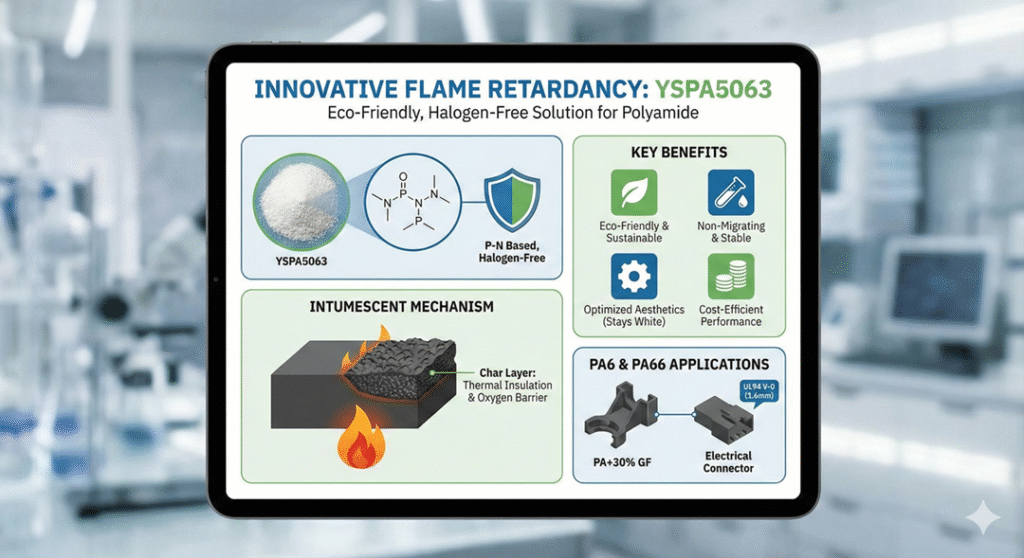 High-Performance Halogen-Free Flame Retardant for Polyamides YSPA5063