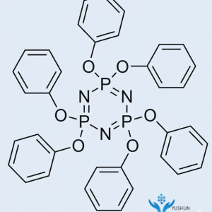 Chemical structure of Hexaphenoxycyclotriphosphazene (HPCTP) CAS 1184-10-7